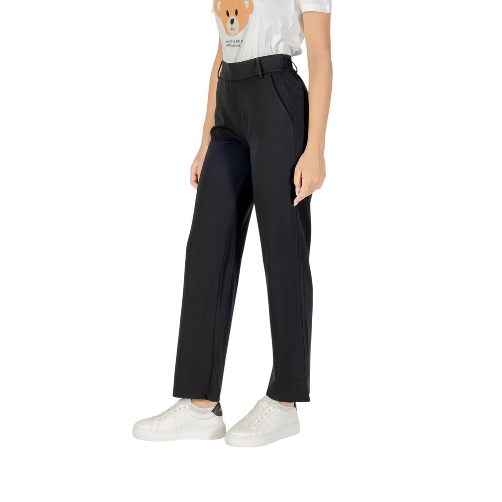 Only black viscose leisure trousers