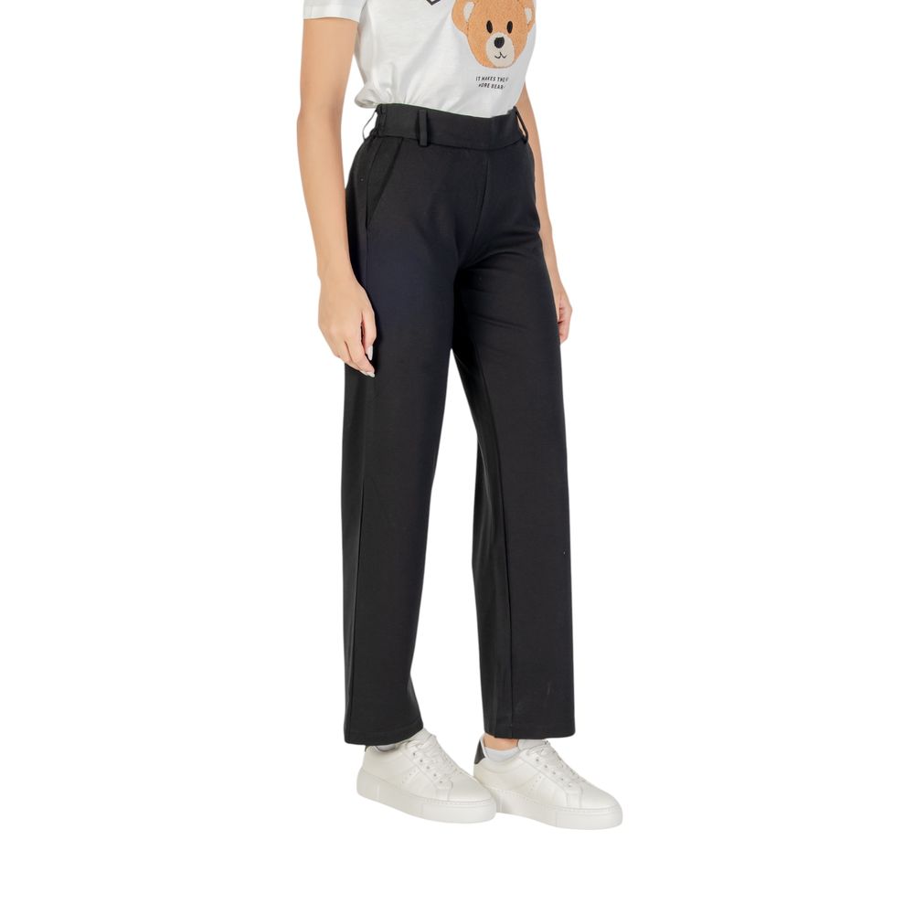 Only black viscose leisure trousers