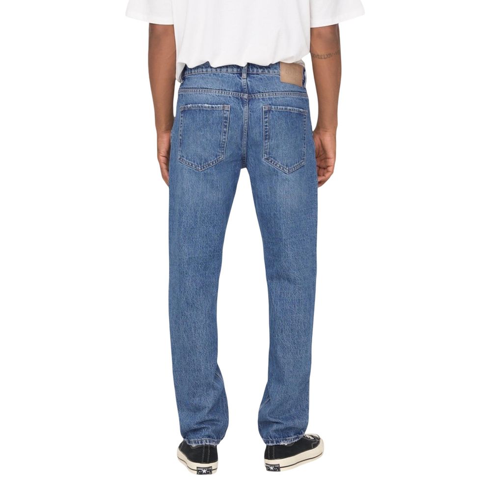 Only & Sons Blaue Baumwolljeans im Relaxed Fit