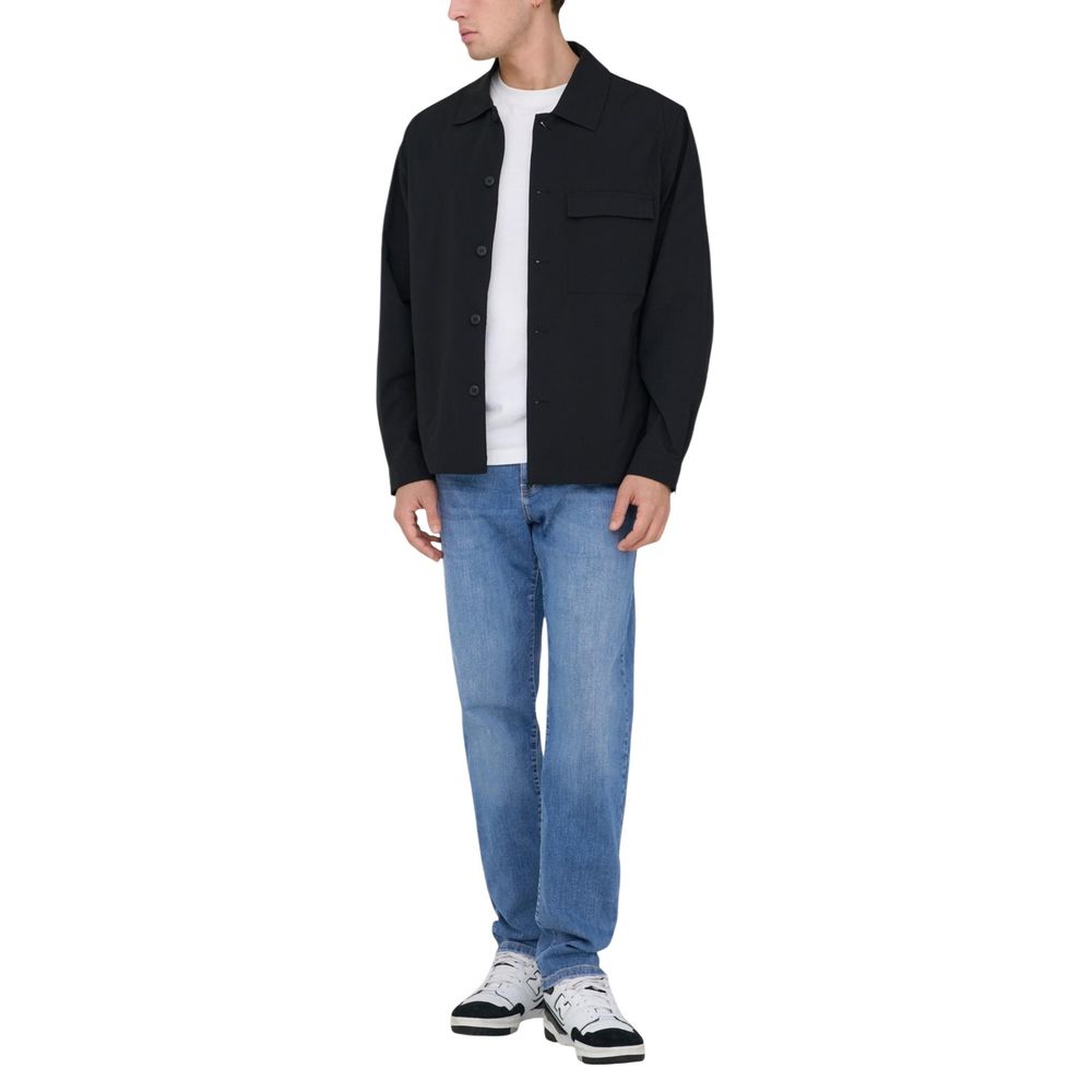 Only & Sons Blaue Baumwolljeans im Relaxed Fit