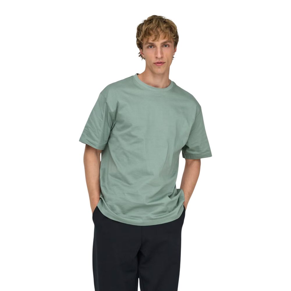 Only & Sons Zweifarbiges Bio-Baumwoll-T-Shirt
