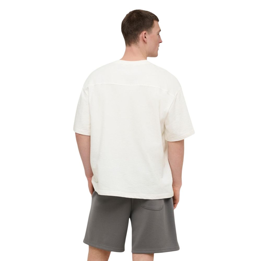 Only & Sons Cremefarbenes Baumwoll-T-Shirt