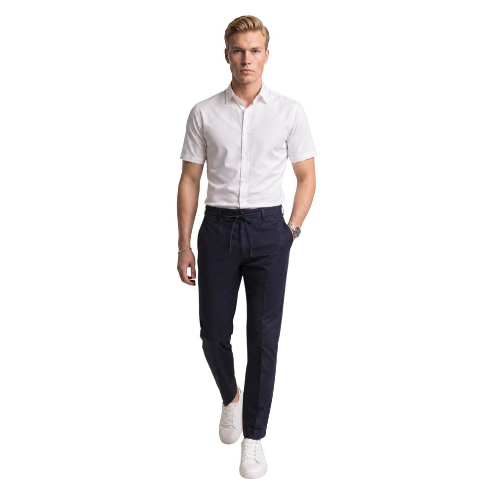 Armani Exchange Weißes Polyamid-Shirt mit kurzen Ärmeln