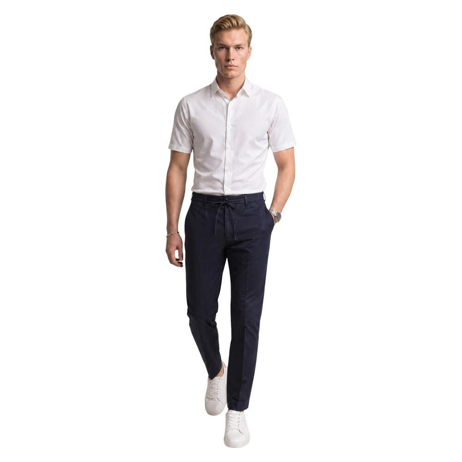 Armani Exchange White Short-Sleeve Polyamide Shirt