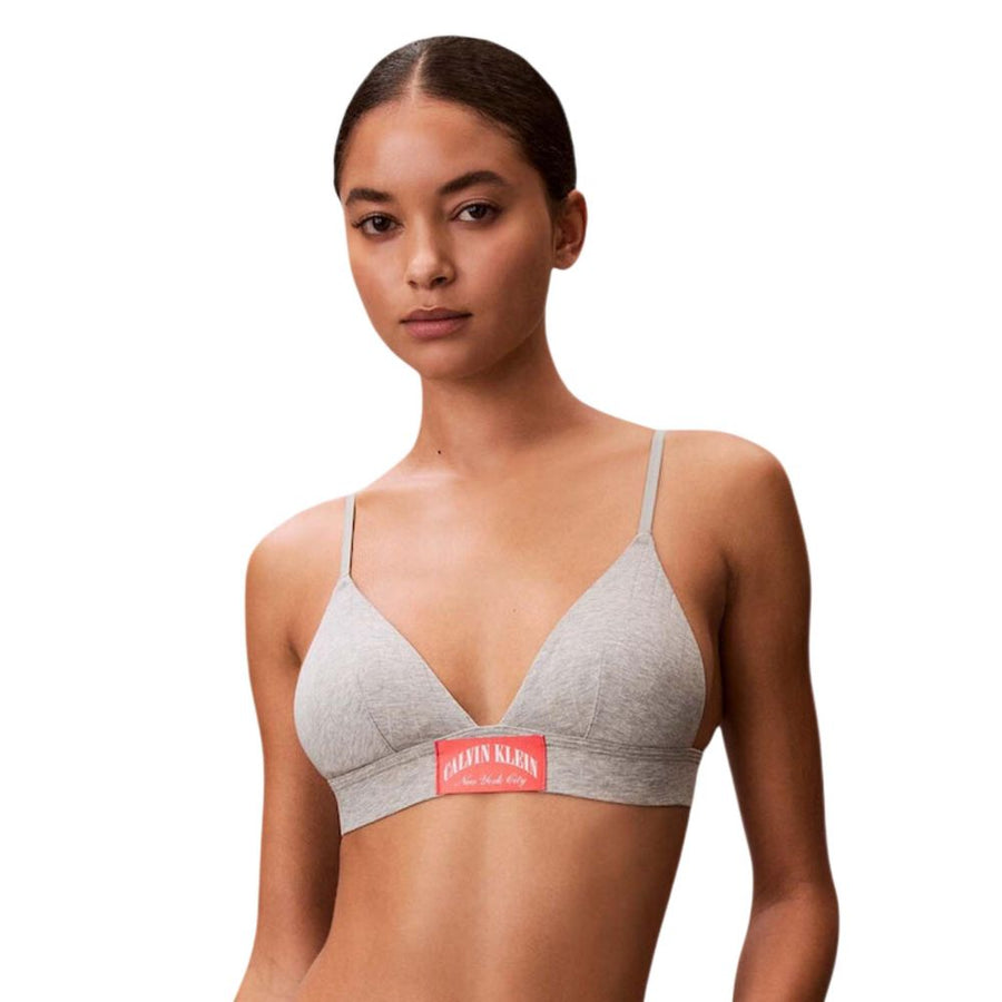 Calvin Klein Underwear Grey Cotton Bra