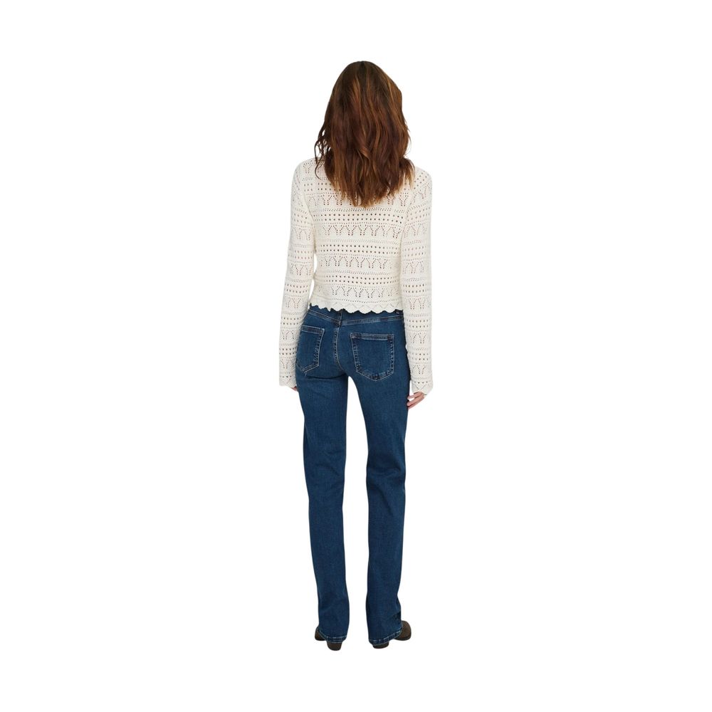 Only Blaue Bootcut-Jeans aus Baumwolle