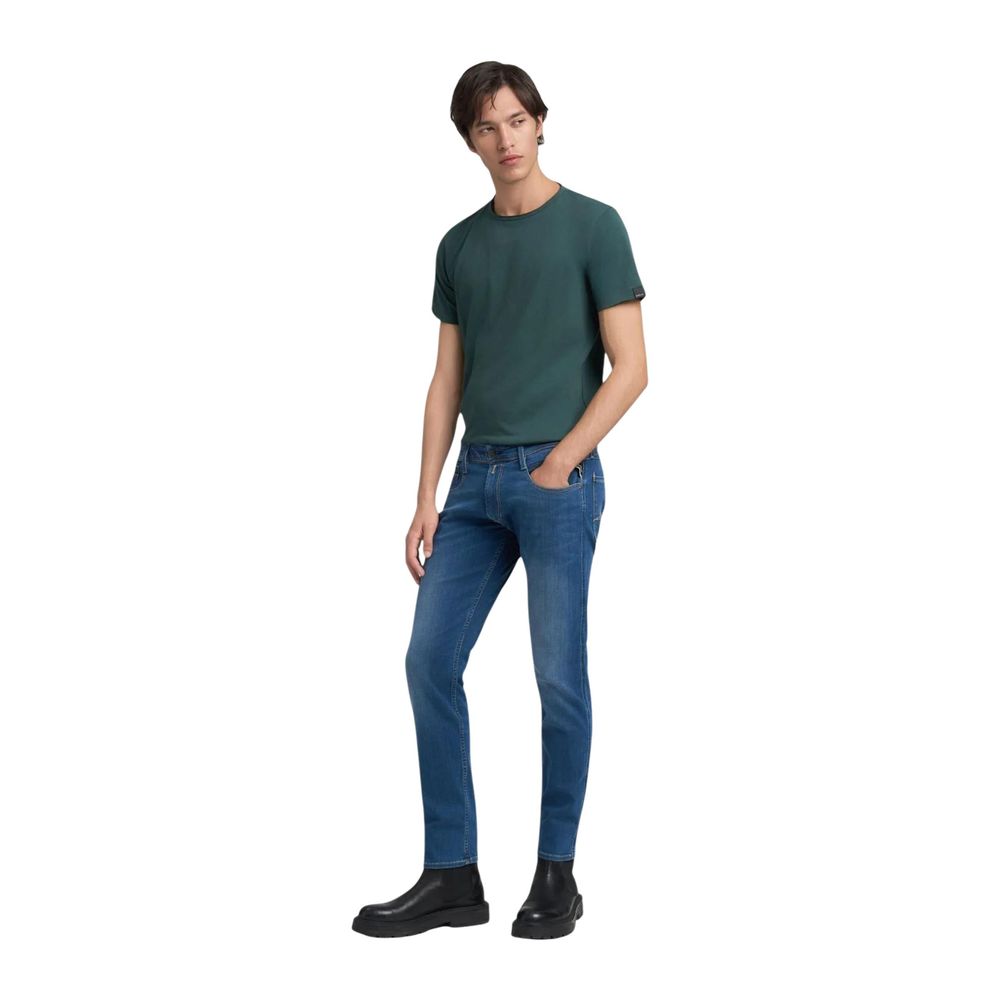 Replay Blaue Baumwoll-Skinny-Jeans
