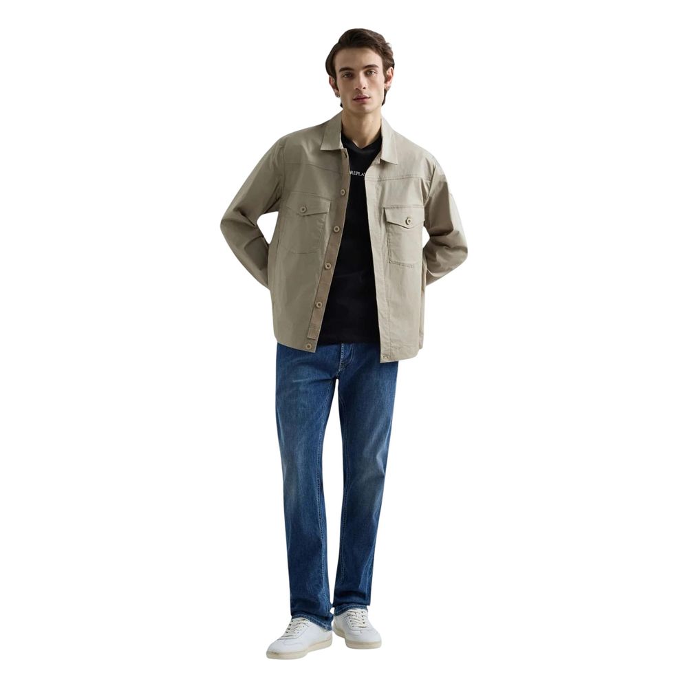 Replay Blaue Baumwolljeans im Relaxed Fit