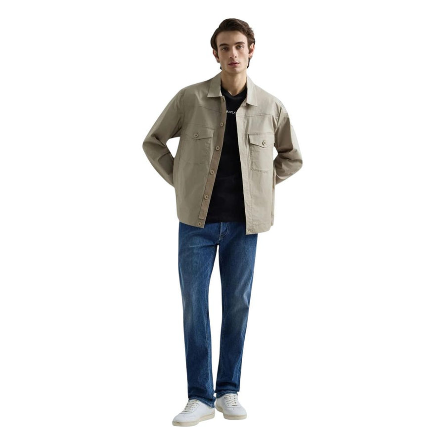 Replay Blaue Baumwolljeans im Relaxed Fit