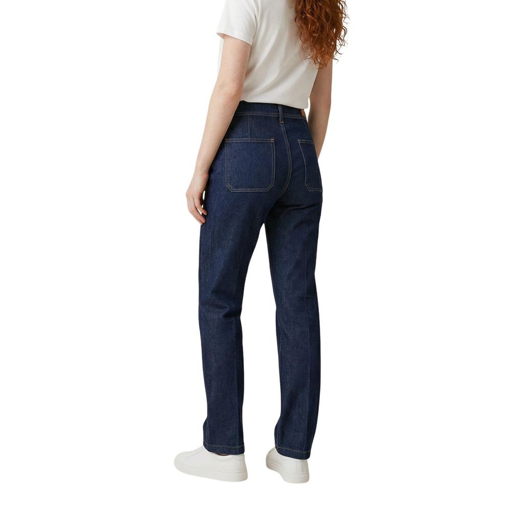 Replay Blaue Baumwoll-Mom-Jeans