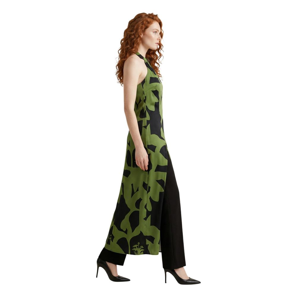 Replay Zweifarbige Viskose-Maxikleid