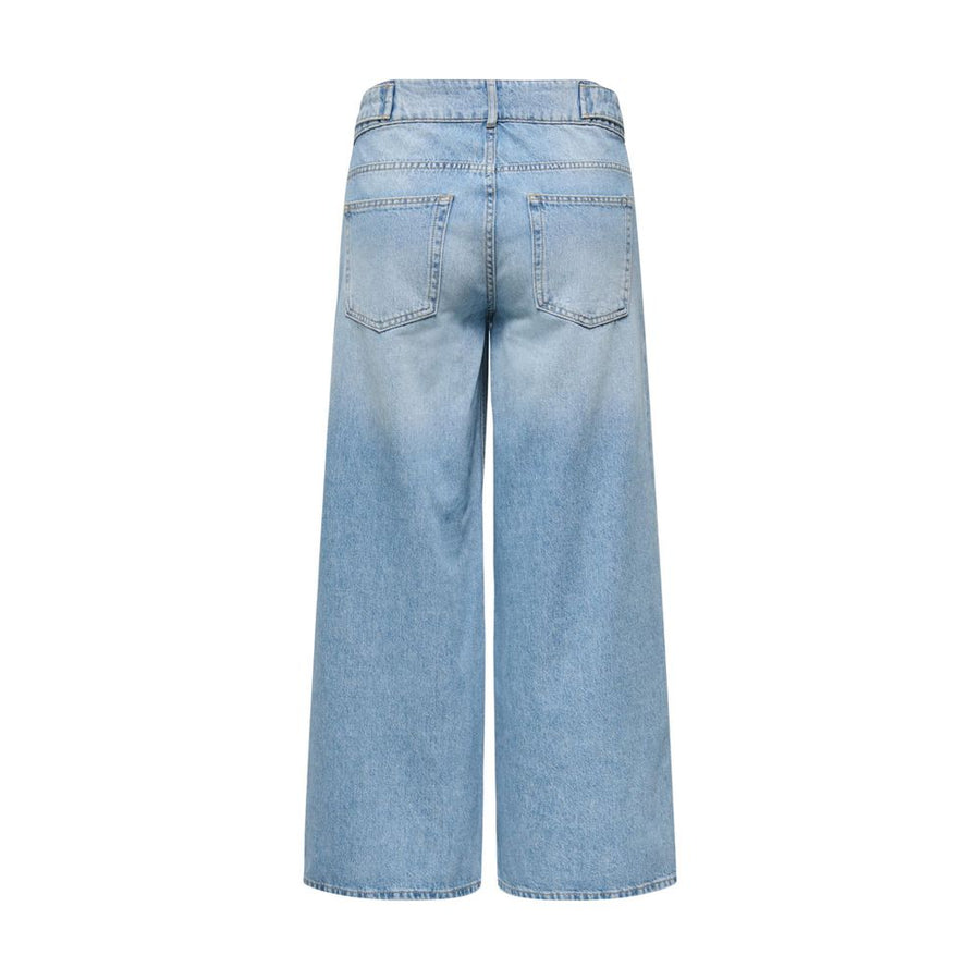 Only Hellblaue Mom Jeans aus Baumwolle