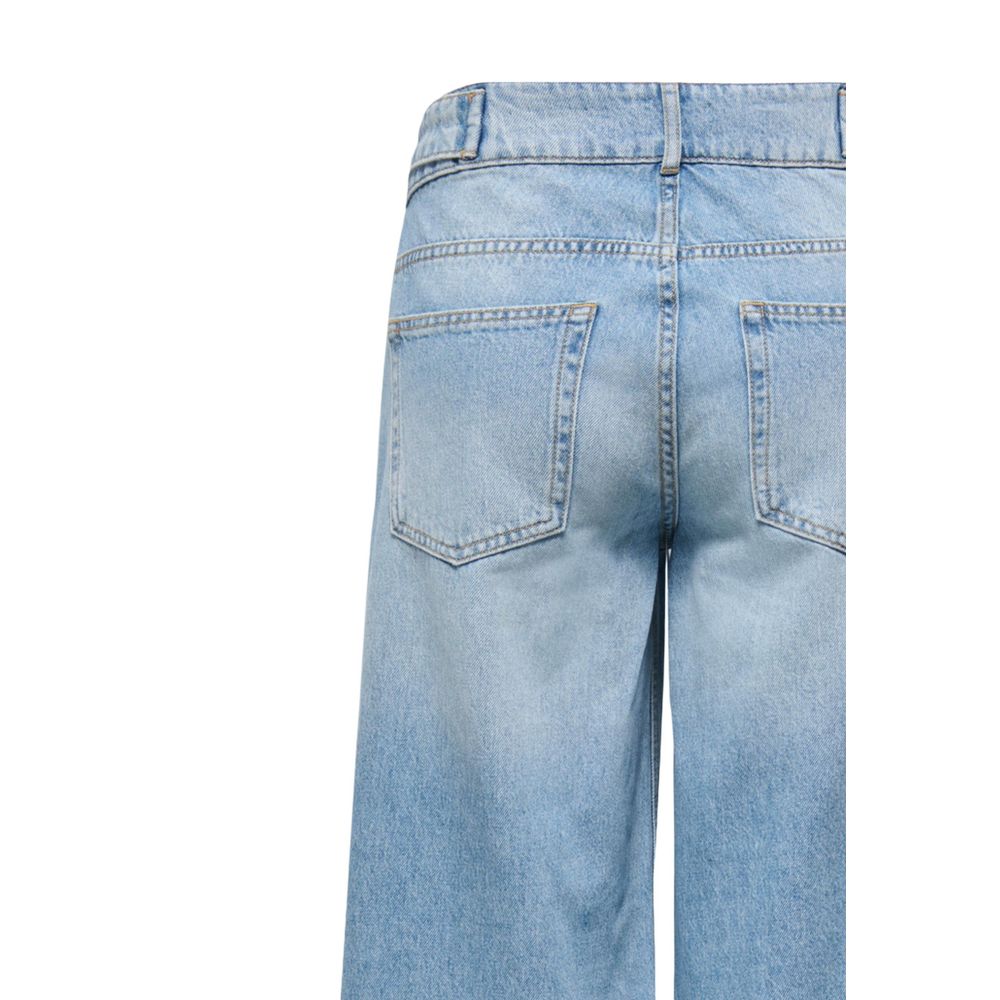 Only Hellblaue Mom Jeans aus Baumwolle