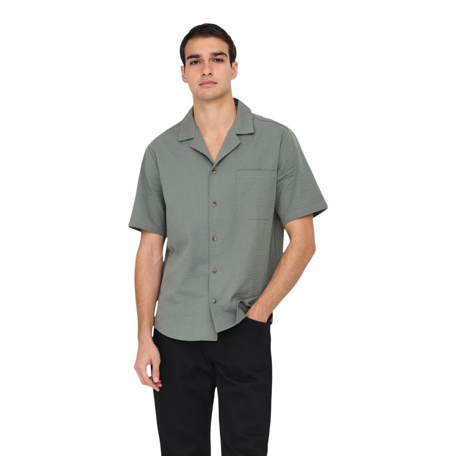 Only & Sons Green Short Sleeve Cotton T-Shirt