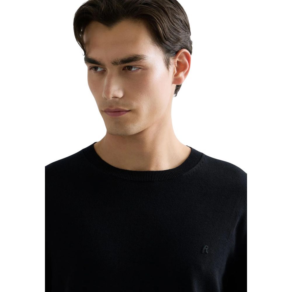 Replay Schwarzer Baumwoll-Sweatshirt