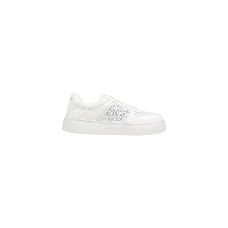 Armani Exchange White Polyamide Sneakers