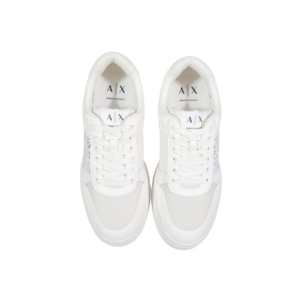 Armani Exchange White Polyamide Sneakers