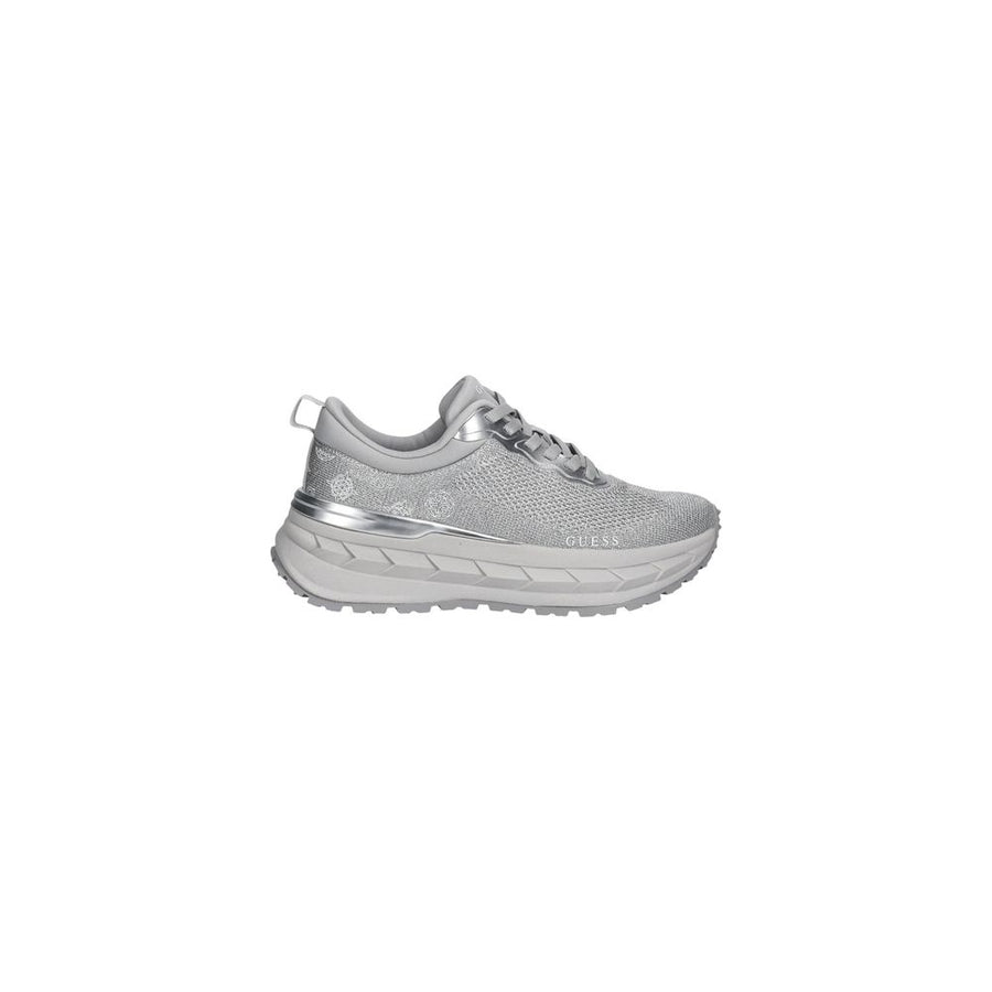 Guess Silver Chunky Polyester Sneakers