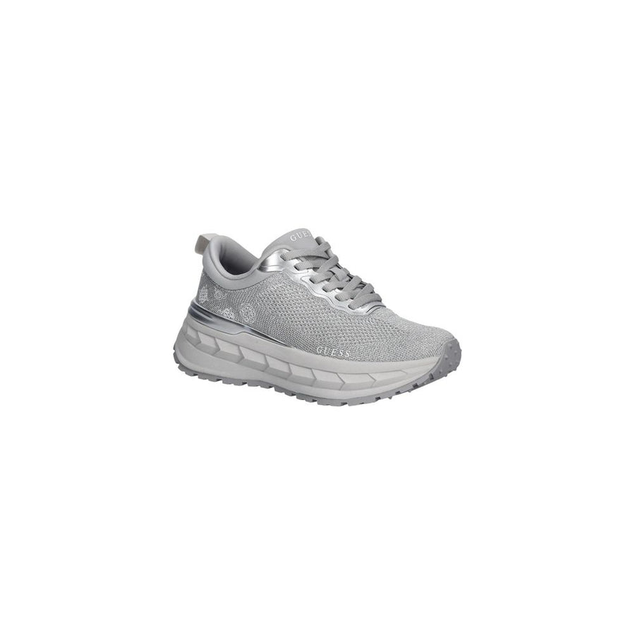 Guess Silver Chunky Polyester Sneakers