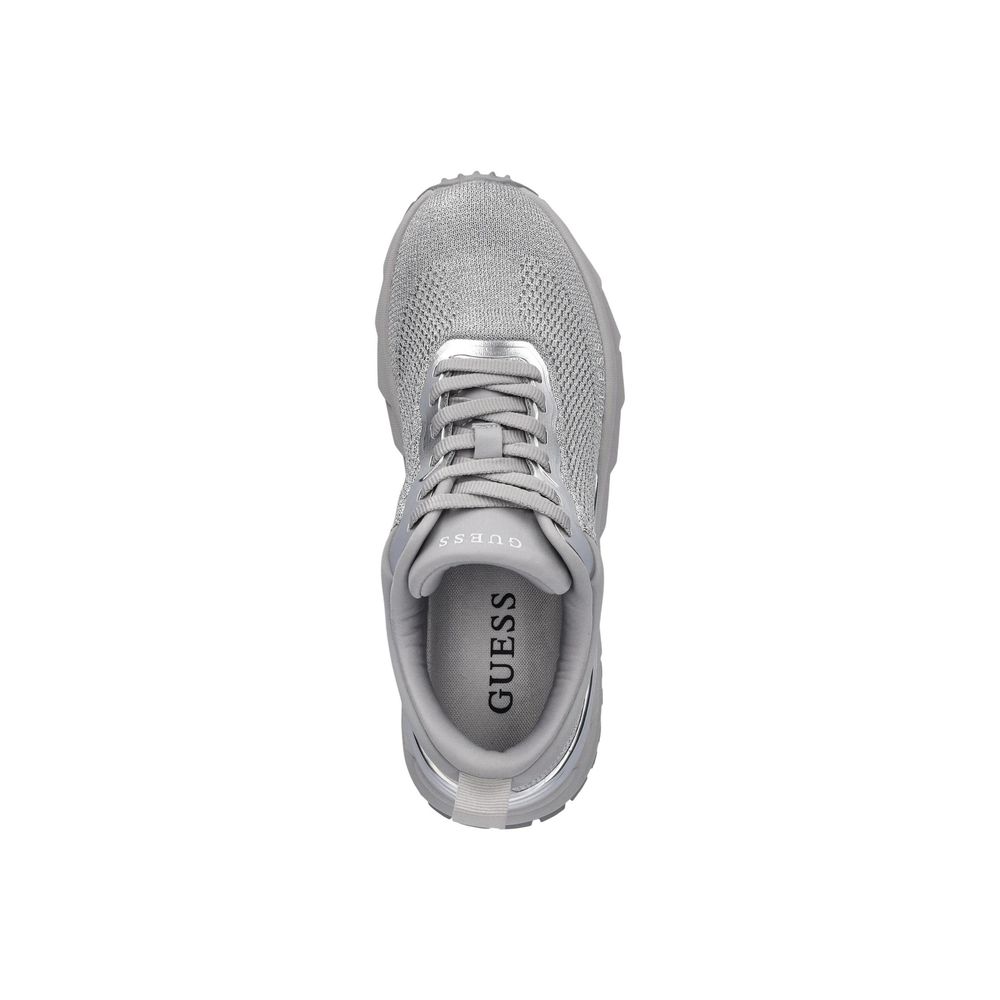 Guess Silver Chunky Polyester Sneakers