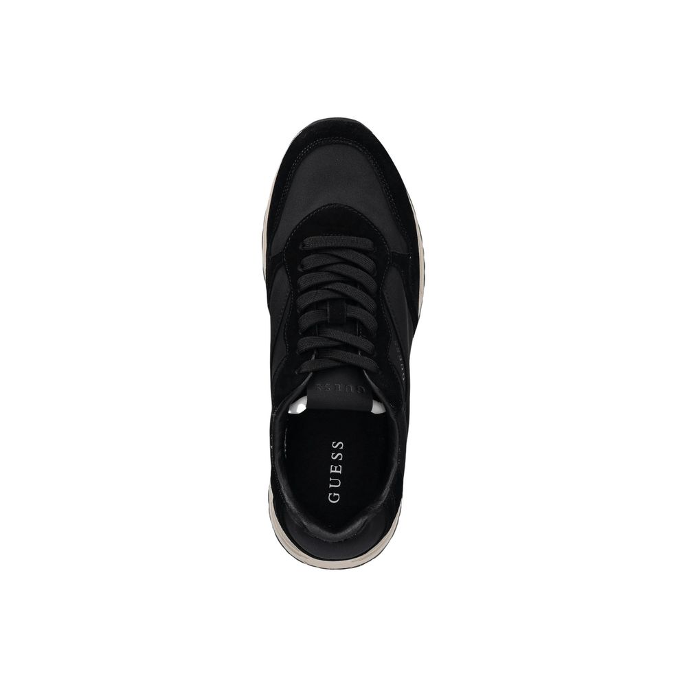 Guess Black Polyester Sneakers for Sporty Looks