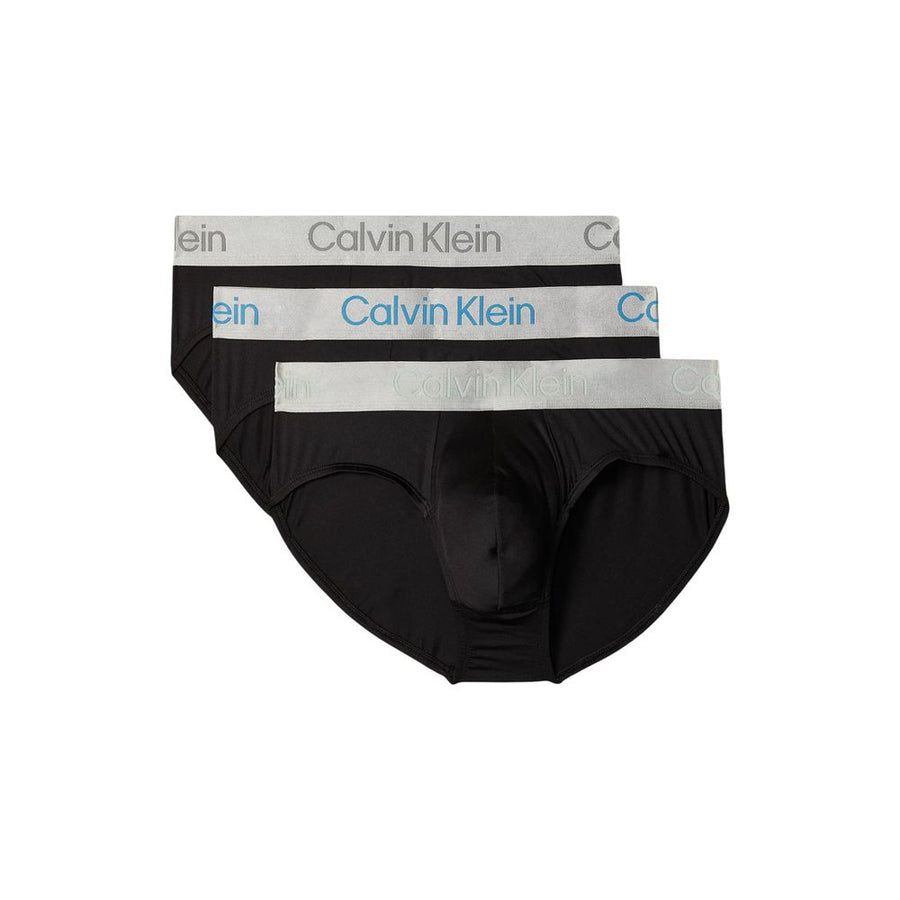 Calvin Klein Underwear Black and White Recycled Polyester Briefs