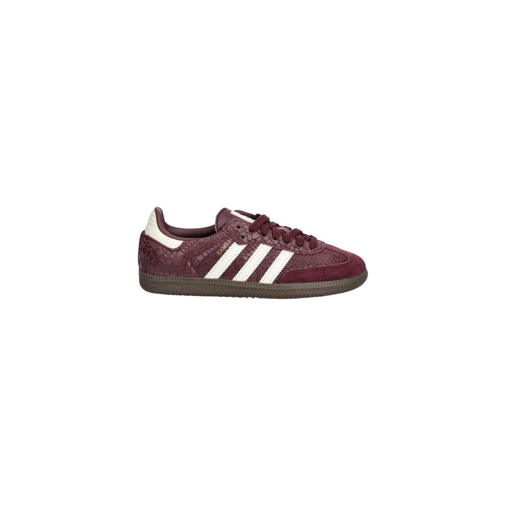 Adidas Originals low-top sneakers in burgundy leather