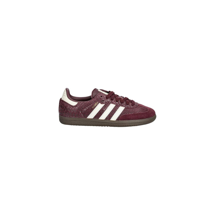 Adidas Originals low-top sneakers in burgundy leather