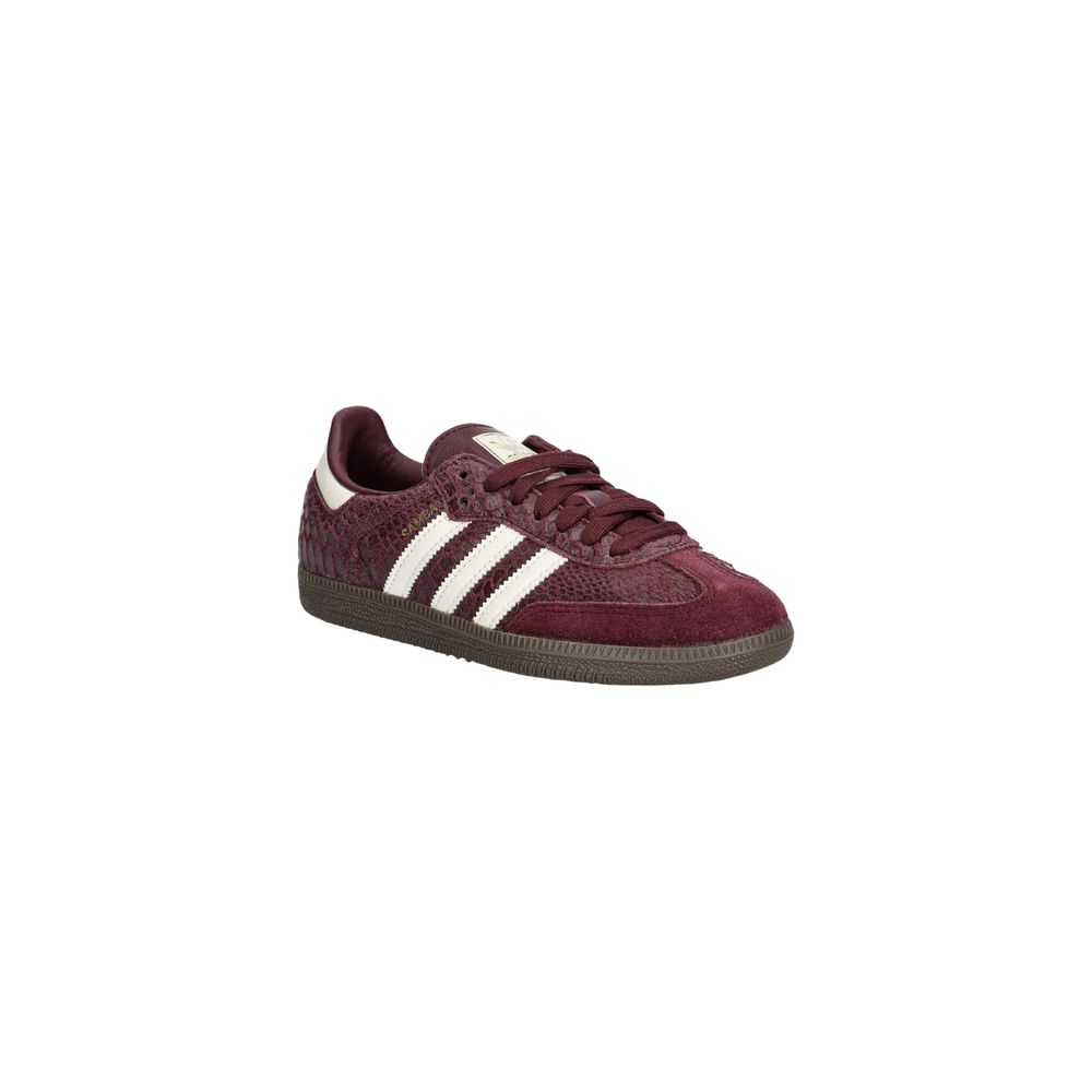 Adidas Originals low-top sneakers in burgundy leather