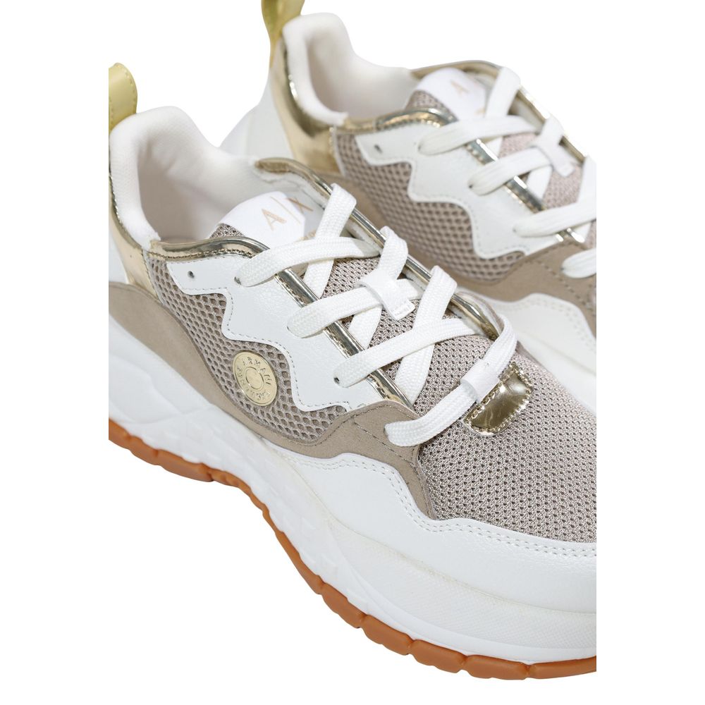 Armani Exchange Two-Tone Athletic Style Polyethylene Sneakers