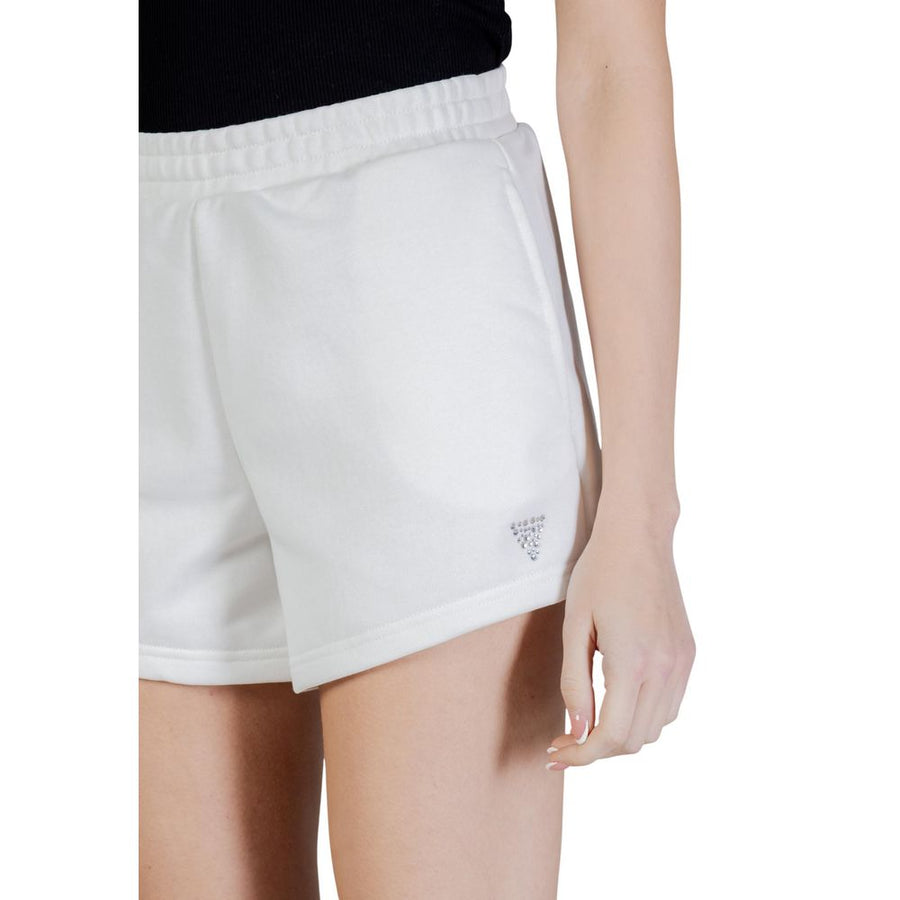 Guess Active White Polyester Shorts, short and mini