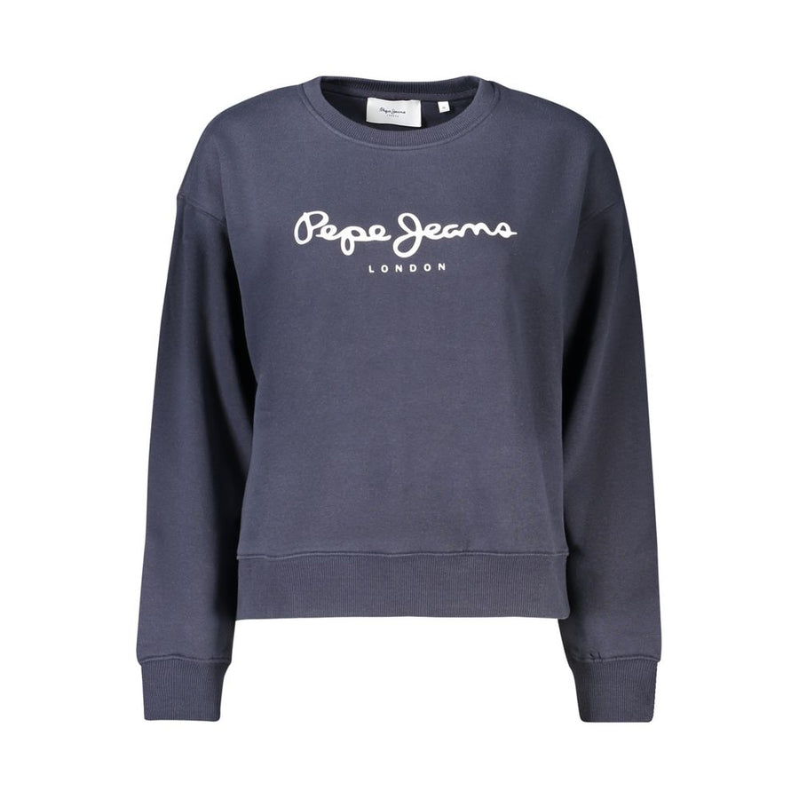 Pepe Jeans Women's Blue Cotton Sweatshirt