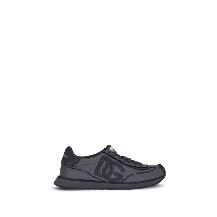 Dolce & Gabbana Schwarze Stoff-Sneaker
