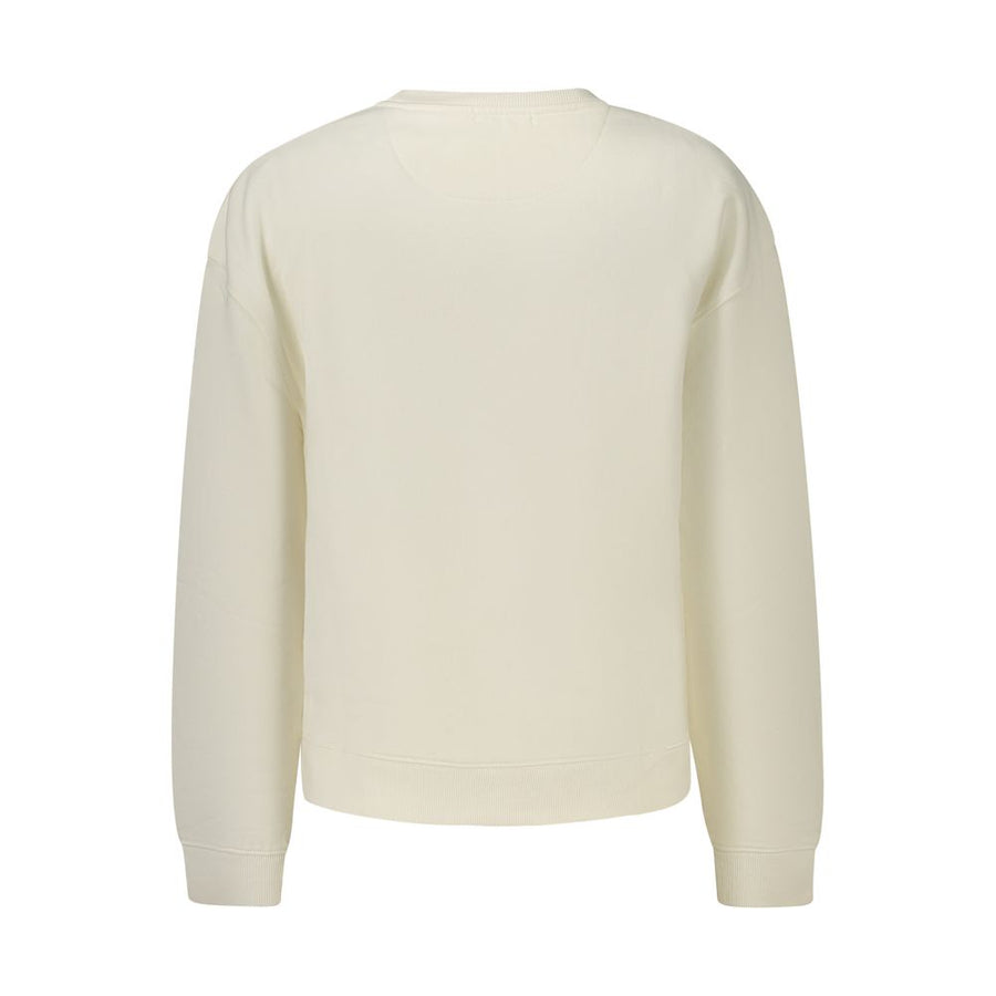 Pepe Jeans Women's White Cotton Blend Sweatshirt