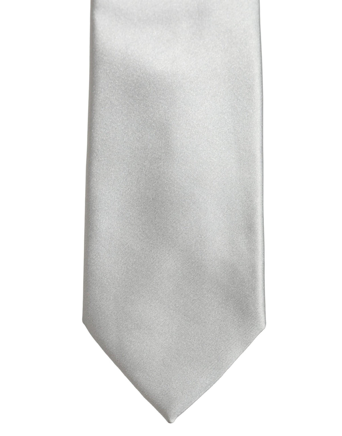 Dolce & Gabbana Grey Silk Tie 100% Silk, Adjustable, Self-Tie for Men