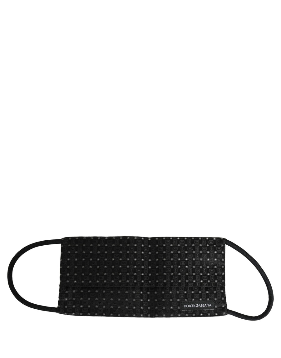 Dolce & Gabbana Men's Yellow DG CASA Logo Face Mask with Elastic Ear Band