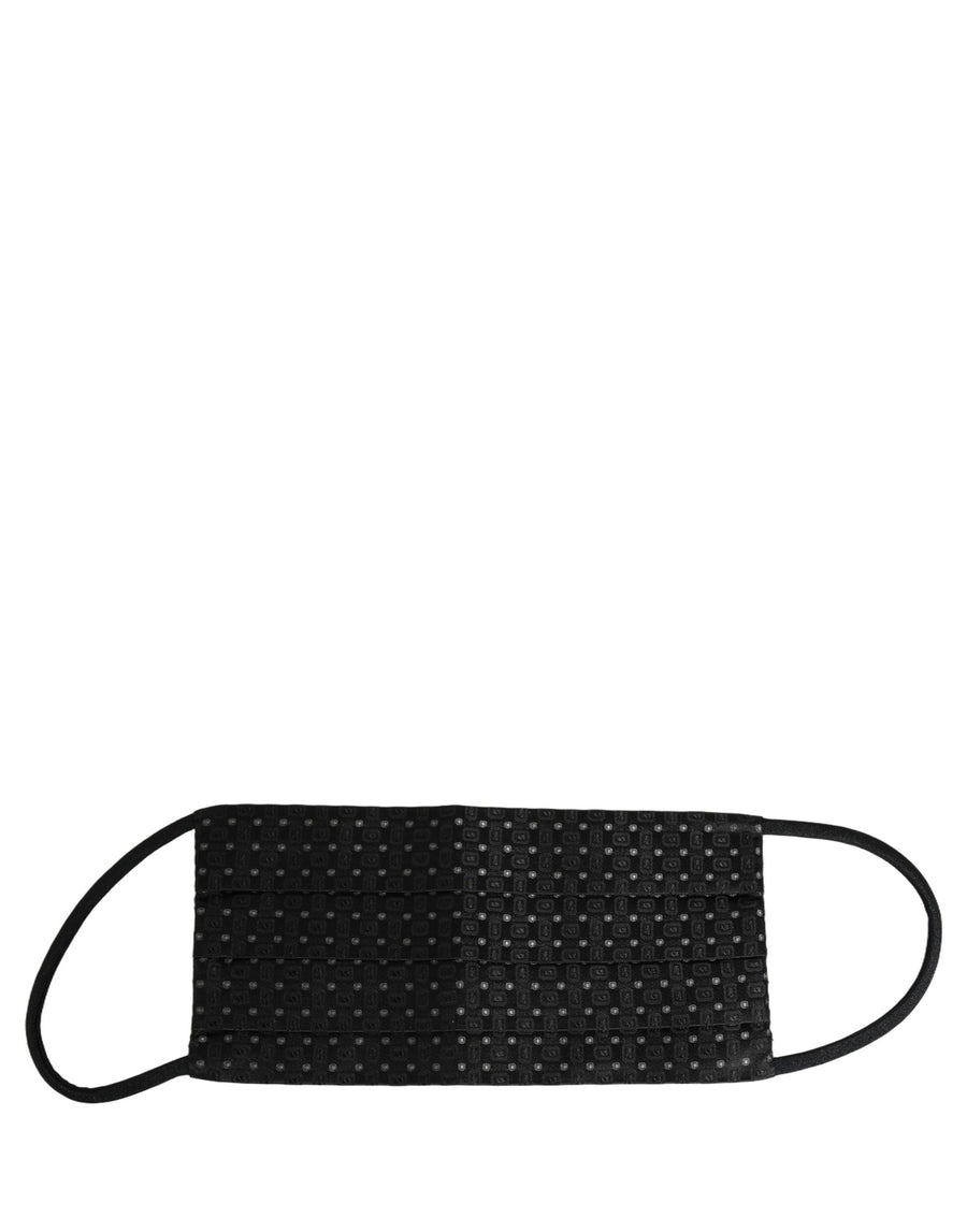 Dolce & Gabbana Men's Yellow DG CASA Logo Face Mask with Elastic Ear Band