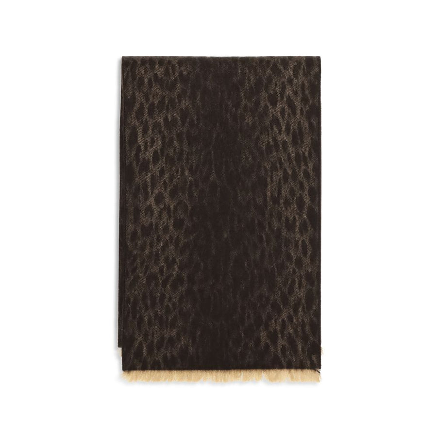 Gucci Brown Wool Scarf Oves Aries