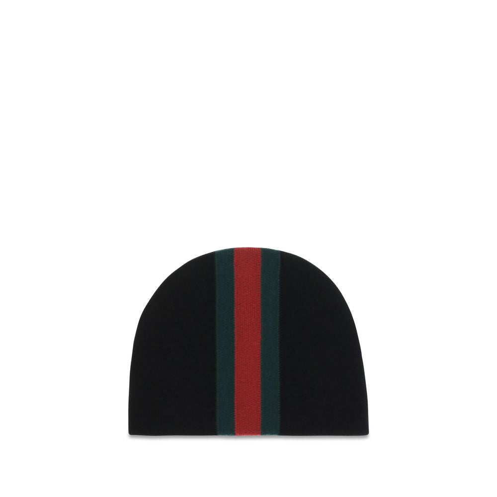 Gucci Mütze Aries aus schwarzer Wolle