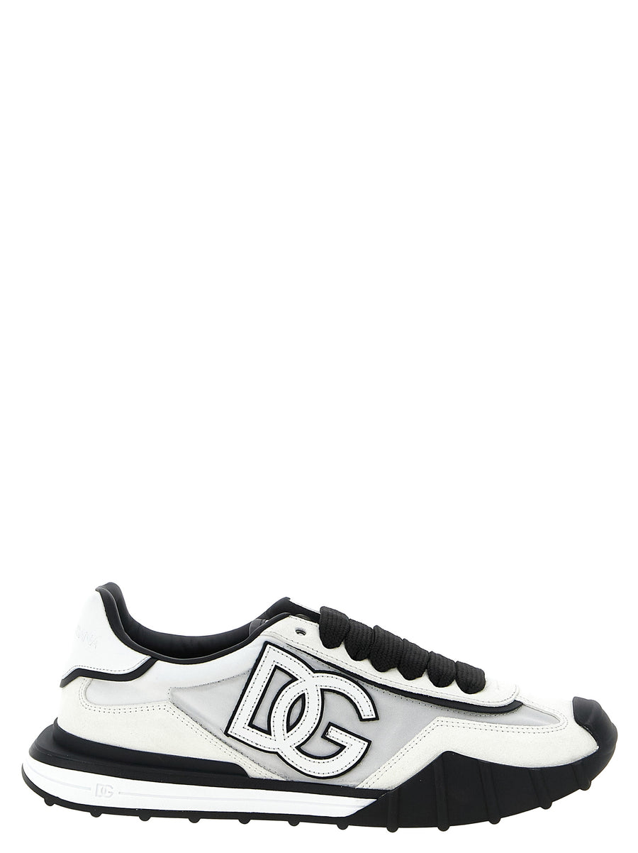Dolce & Gabbana Two-Tone Athletic-Style Polyamide Sneakers