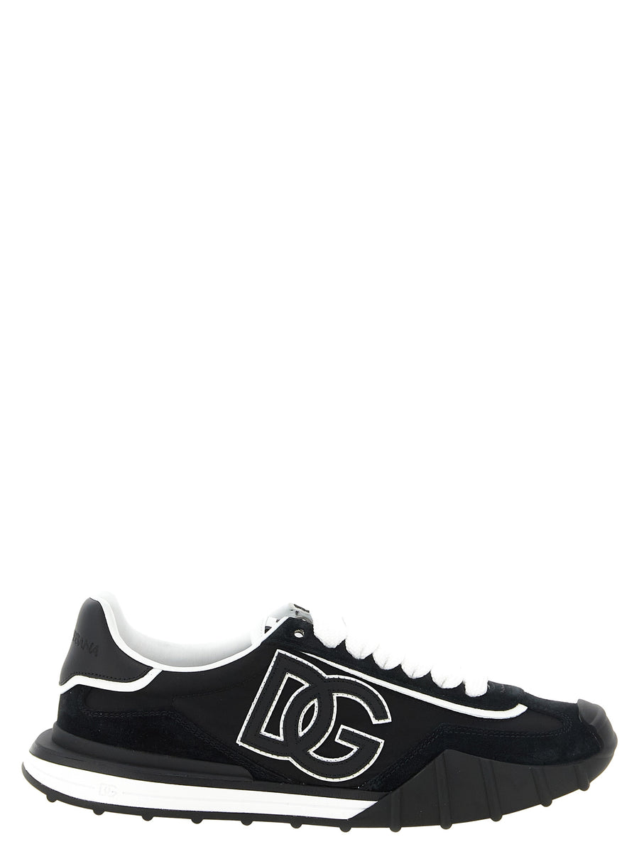 Dolce & Gabbana Black Polyamide Sport Sneakers