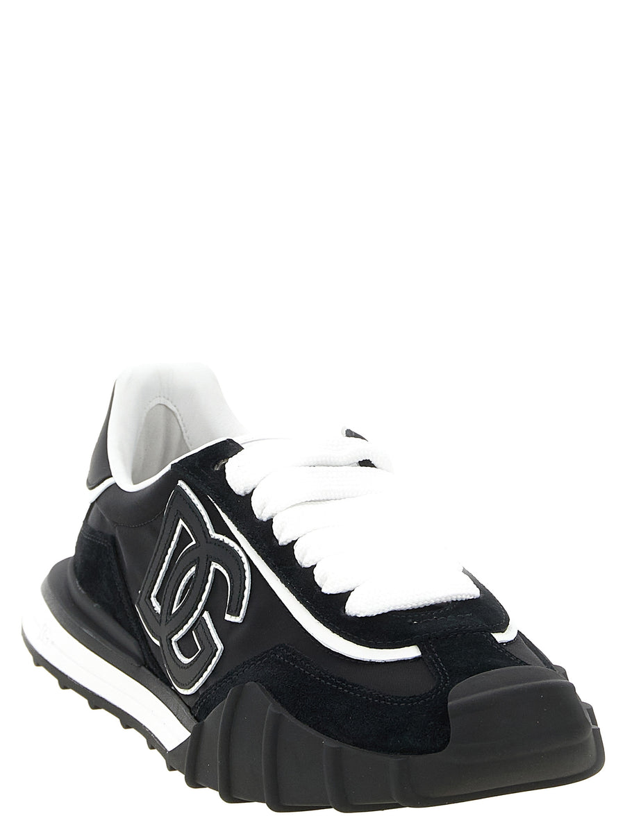 Dolce & Gabbana Black Polyamide Sport Sneakers