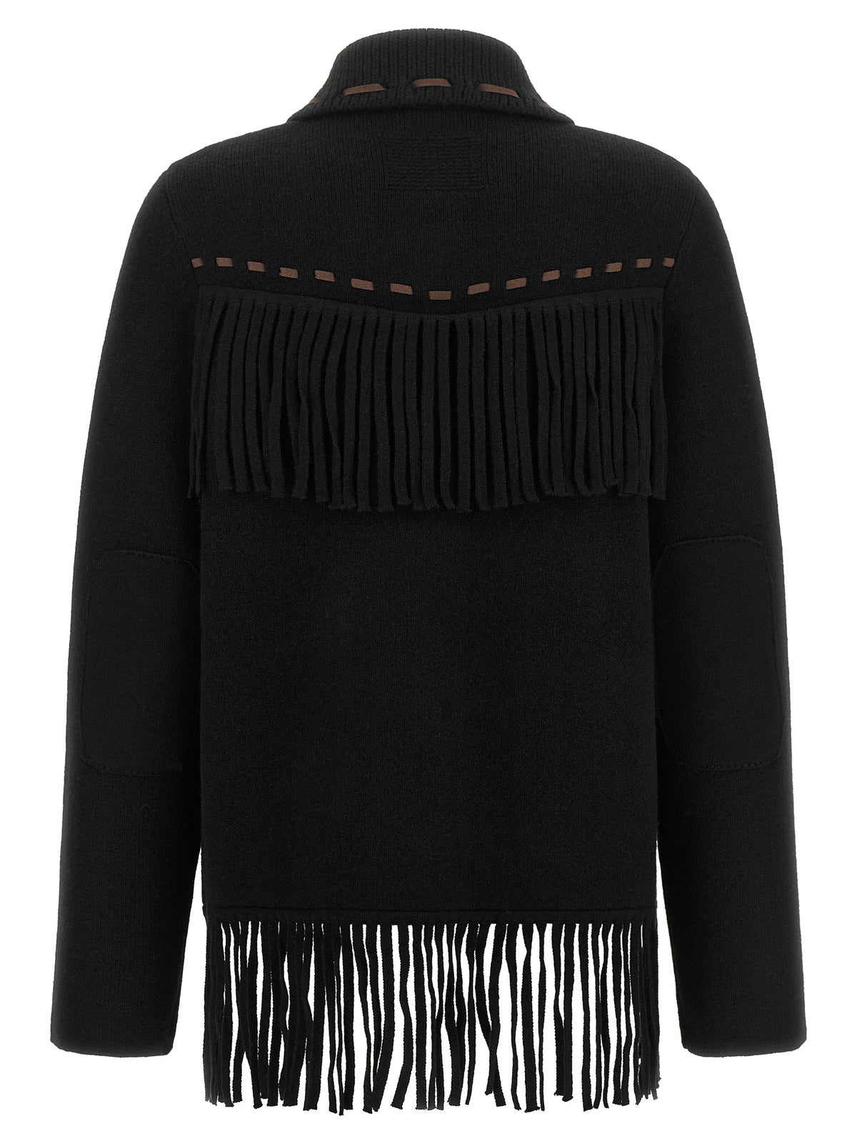 Guest in Residence Full-Length Black Wool Cardigan