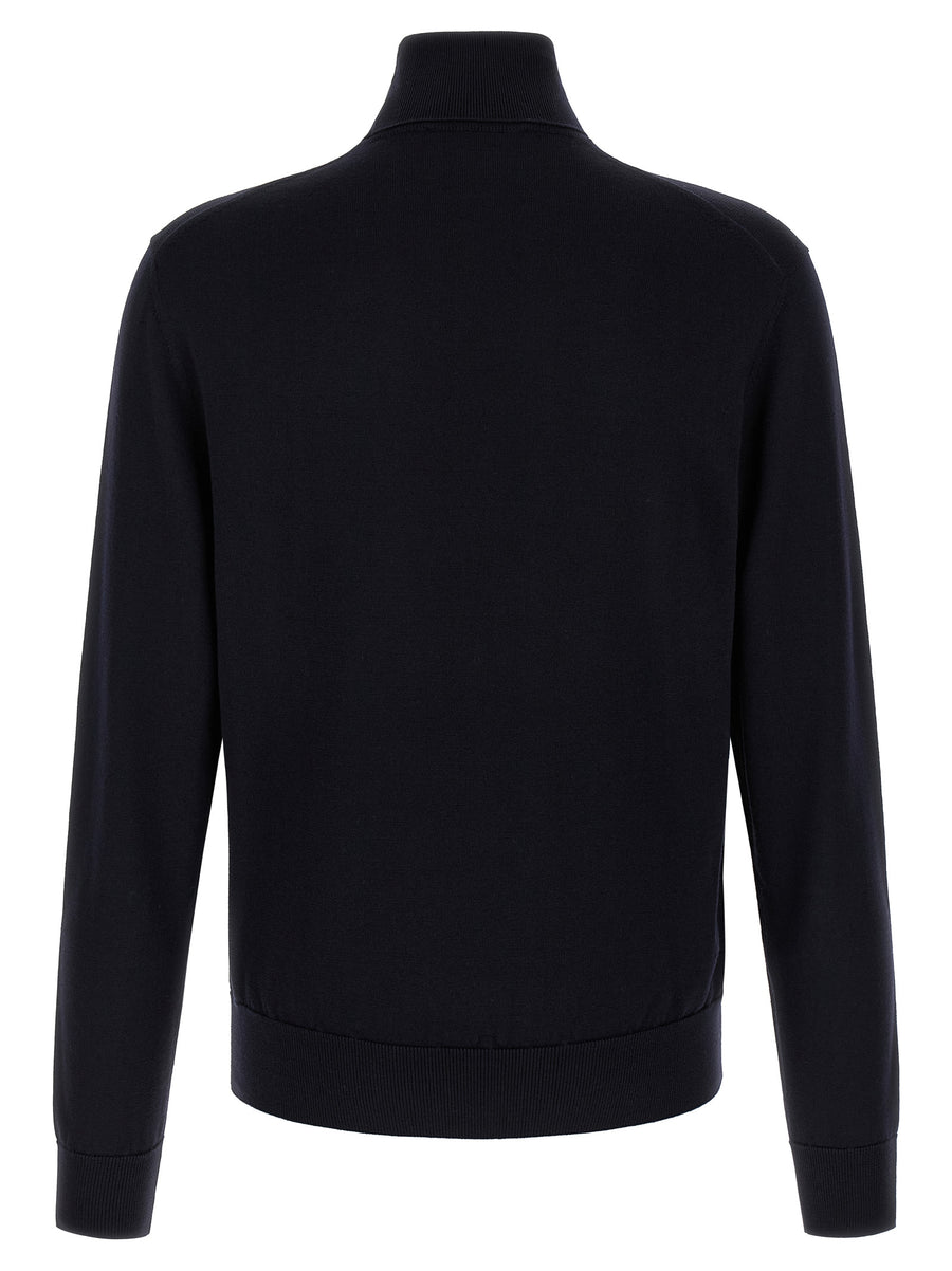 Dolce & Gabbana Blue Cardigan in Virgin Wool