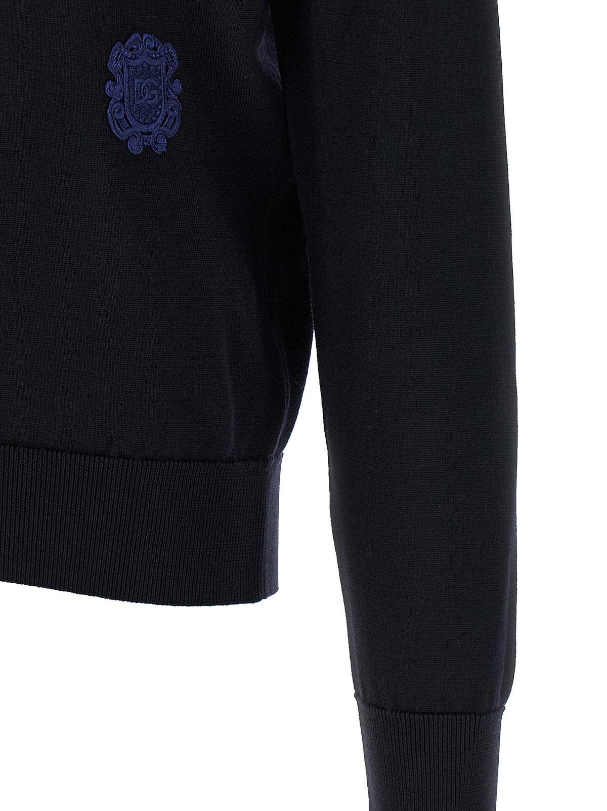 Dolce & Gabbana Blue Cardigan in Virgin Wool