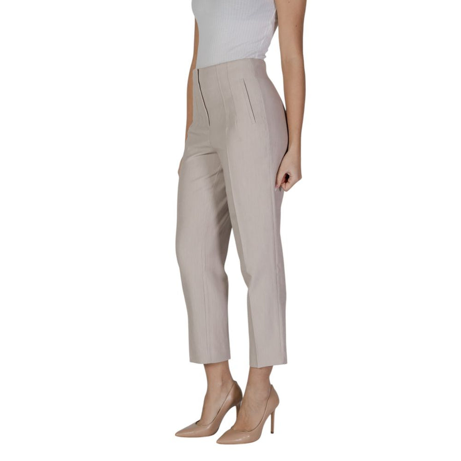 Only Beige Trousers Made From Recycled Polyester