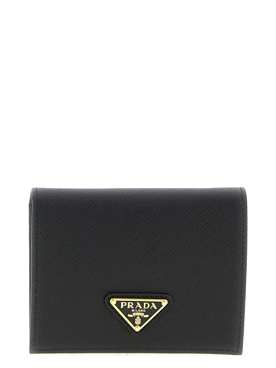 Prada Black Calf Leather Card Holder