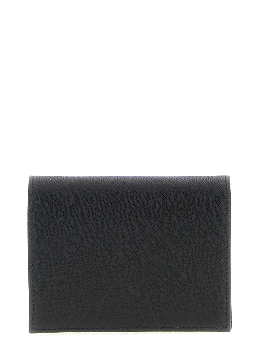 Prada Black Calf Leather Card Holder