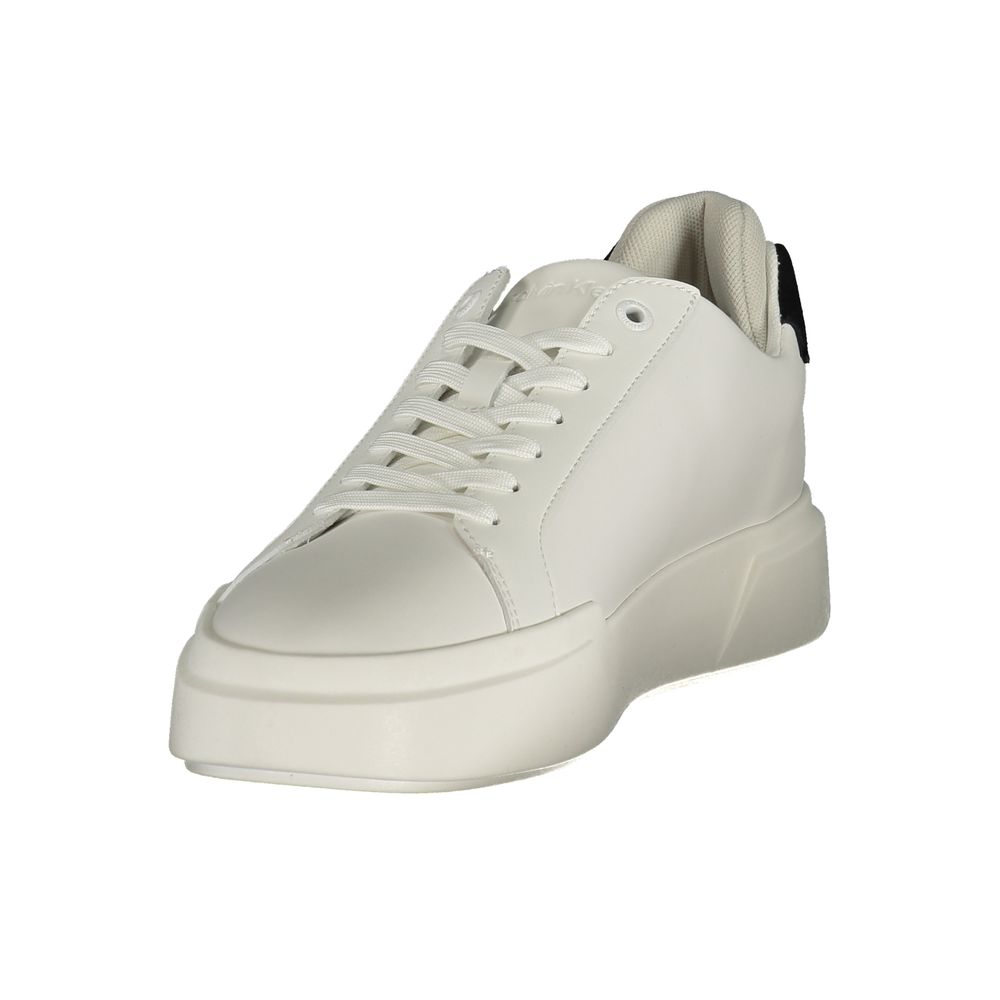 Calvin Klein Weißer Herren-Sneaker aus Polyurethan