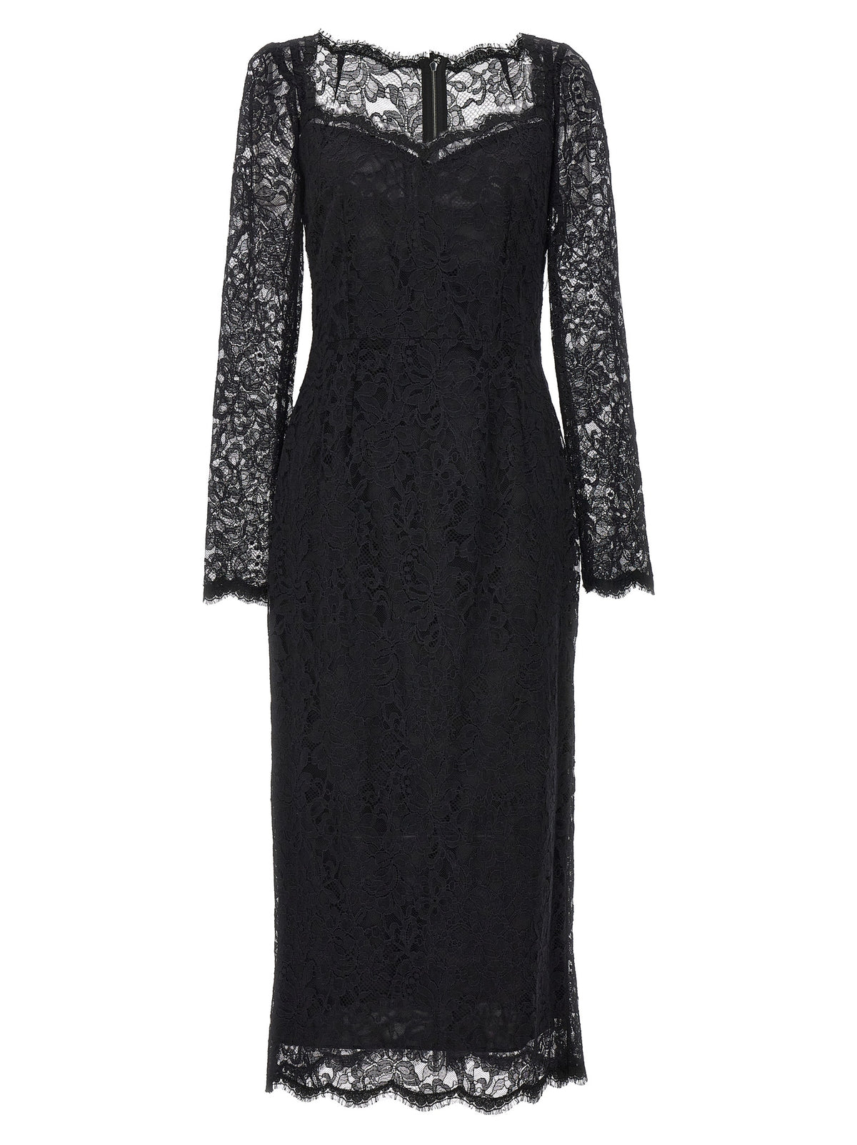 Dolce & Gabbana Schwarzes Polyamid-Freizeitkleid